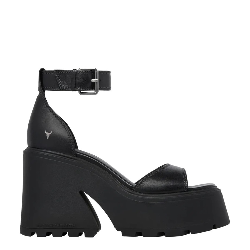 Windsor Smith Flaws Black Platform Heels Size 8